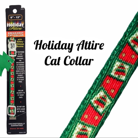 NWT Break Away Cat Collar - Christmas Tree Design - Picture 2 of 11